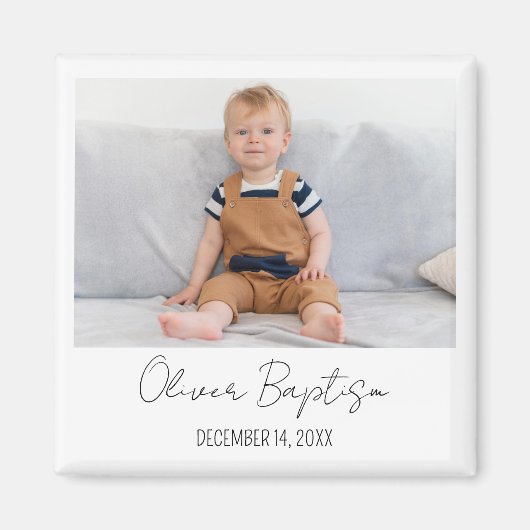 Geburtstag Foto Magnet Gastgeschenk Custom Magnet (Vorne)