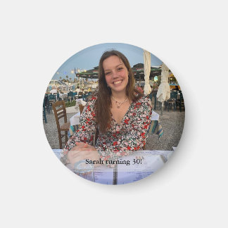 Geburtstag Foto Magnet mit Ihrem Text