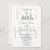 Geburtstag Foto Male Modern Geburtstag Einladung (Rückseite)