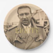 Geburtstag Foto Male Modern Geburtstag Pappteller (Vorderseite)