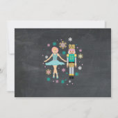 Geburtstag Foto Nutcracker Party Weihnachtsballett Einladung (Rückseite)
