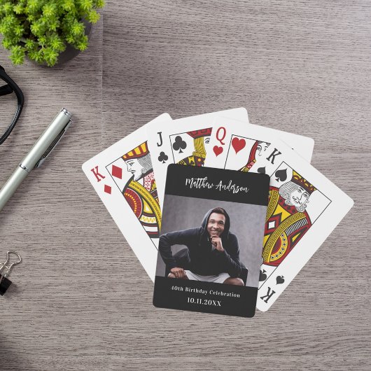 Geburtstag Foto Spaß Spielkarten