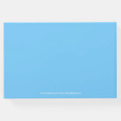 Geburtstag Foto Star Rot Blau Gästebuch (Rückseite)