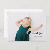 Geburtstag Foto Vielen Dank Postcard Postkarte (Vorne/Hinten)