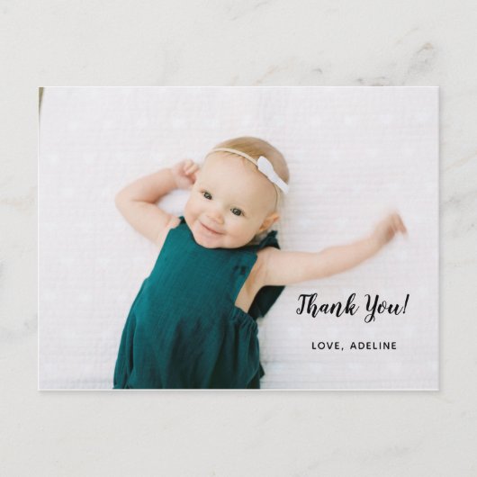 Geburtstag Foto Vielen Dank Postcard Postkarte (Vorderseite)