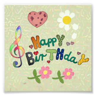 Geburtstag Fotodruck