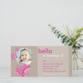 GEBURTSTAG FOTOKARTE:: flutterbyschmetterling 5 (Stehend Vorderseite)