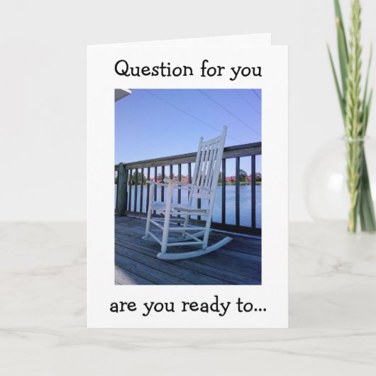 GEBURTSTAG-FRAGE? ROCK ODER ROCK UND ROLL? KARTE (Vorderseite)