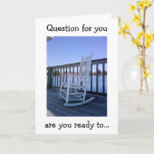 GEBURTSTAG-FRAGE? ROCK ODER ROCK UND ROLL? KARTE (Gelbe Blume)