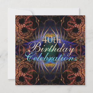 Geburtstag Fraktal Feiern Einladung