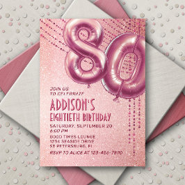 Geburtstag Frauen Rose Gold Einladung