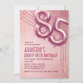 Geburtstag Frauen Rose Gold Einladung (Vorderseite)