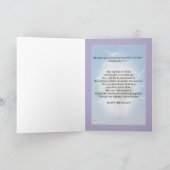 Geburtstag, Freund, Blume und Vögel Karte (Innenseite)