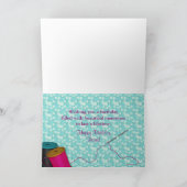 GEBURTSTAG - FREUND - EMROIDERIE/SCHMELZEN/QUILTIE KARTE (Innenseite)