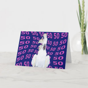 Geburtstag fünfzig karte