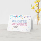 Geburtstag, Funny - (Wicklerisch Cool) Steptochter Karte (Gelbe Blume)