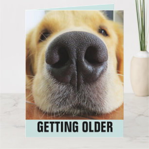 GEBURTSTAG FUNNY WORD OF ÄLTER DOG GREETING CARD KARTE