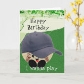 Geburtstag für Baseball Fan Karte (Gelbe Blume)