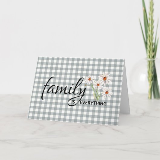 Geburtstag für Cousin auf Gingham Karte (Vorderseite)