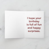 Geburtstag für das dreijährige Mädchen Karte (Innenseite)