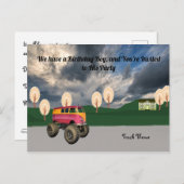 Geburtstag für das Thema "Junge LKW" Postkarte (Vorne/Hinten)