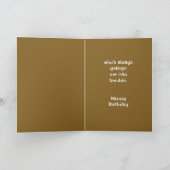 Geburtstag für den einen Freund Raccos Niedlich Karte (Innenseite)