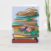 Geburtstag für ein Buch Karte (Vorderseite)