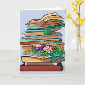 Geburtstag für ein Buch Karte (Gelbe Blume)