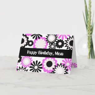Geburtstag für eine Mamma, helle Blumen Karte