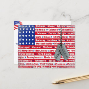 Geburtstag für einen Soldaten Postkarte