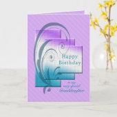 Geburtstag für Enkelin, modern und elegant Karte (Gelbe Blume)