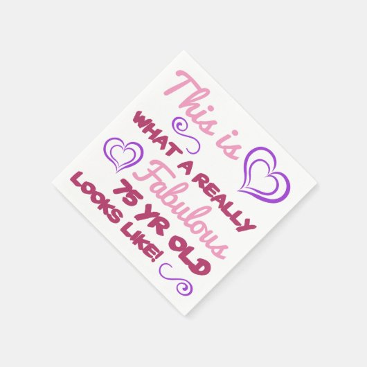 Geburtstag für Frauen Serviette (Ecke)