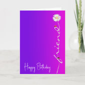 Geburtstag für Friend Daisy Karte (Vorderseite)