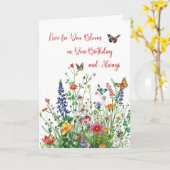 Geburtstag für ihre geistige Liebe im Blut Karte (Gelbe Blume)