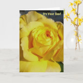 Geburtstag für jeden, gelbe Rose. Karte (Gelbe Blume)