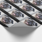 Geburtstag, für John, niedlicher Mops, Geschenkpapier (Ecke)