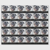 Geburtstag, für John, niedlicher Mops, Geschenkpapier (Flach)