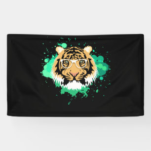 Geburtstag für Junge Coole Tiger gestreiftes Tier Banner