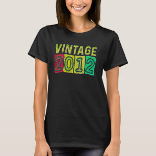 Geburtstag für Jungen Mädchen Vintag 2012 Grafik T-Shirt