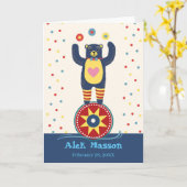 Geburtstag für Kinderkreisbären Karte (Gelbe Blume)