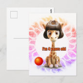 Geburtstag für Mädchen Postkarte (Vorne/Hinten)