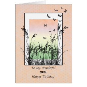 Geburtstag für Mama, mit Schmetterlingen