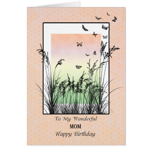 Geburtstag für Mama, mit Schmetterlingen (Vorne)
