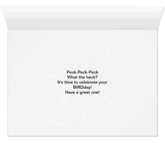 Geburtstag für Mamaw, Rotkopfspecht (Innenansicht Horizontal (Unten))