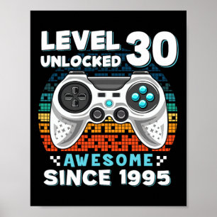 Geburtstag für Männer 30 Jahre Geburtstagsgeschenk Poster
