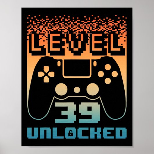 &#; Geburtstag für Männer Level &#; Unlocks Poster (Vorne)