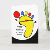 Geburtstag für Masseuse, Ballonzehen zu Fuß