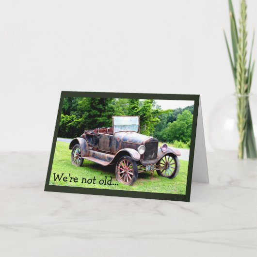 Geburtstag für Millenials älter werden Karte (Vorderseite)