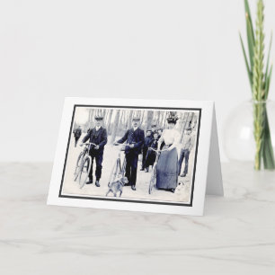 Geburtstag für Radfahrer Bike-Spaß Vintage-Foto Karte