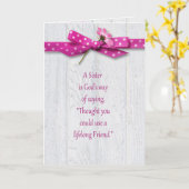 Geburtstag für Schwester Karte (Gelbe Blume)